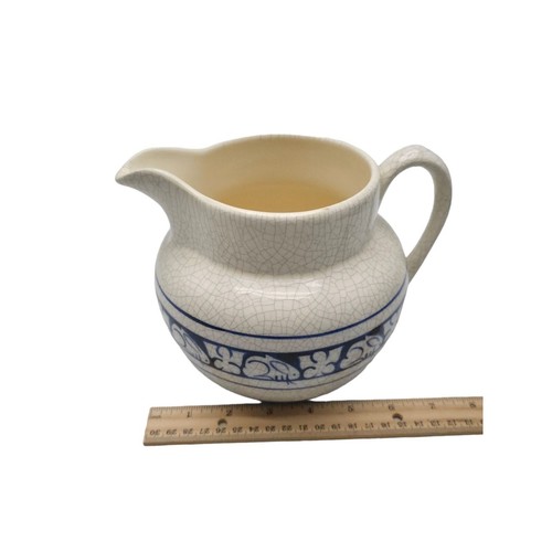 Dedham Pottery The Potting Shed Bunny Pitcher Vintage 6 inches Tall - Picture 7 of 7