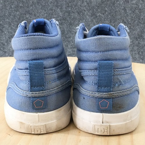 DC Shoes Youth 3.5 Evan Hi TX Sneakers Lace Up ADGS300055 Blue Canvas High Top - Picture 5 of 11