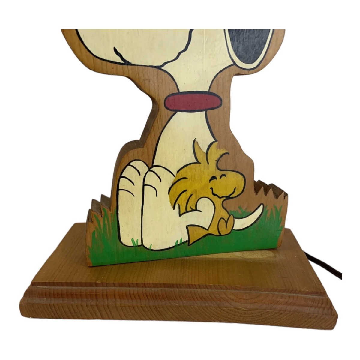 Peanuts Snoopy Wooden Handmade Lamp No Shade 13