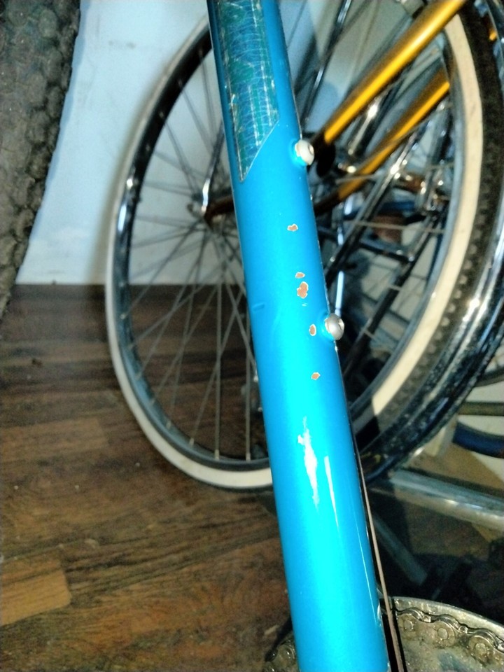 Porte-bagages Arrière Vintage Schwinn Bleu - Vélo Cruiser 9 Fentes - Pièce Ancienne