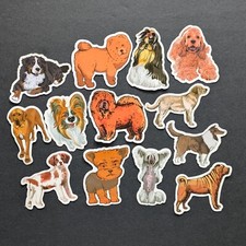 Dog Stickers, Pet Stickers, Laptop Stickers, Dog Lover Stickers, 13 pk