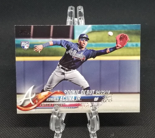 2018 Topps Update Ronald Acuna Jr. Rookie Debut RC #US252 Atlanta Braves 