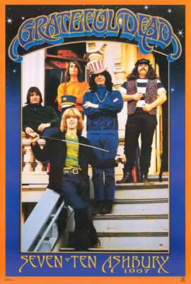 Grateful Dead Haight-Ashbury 1967 Original Published Poster