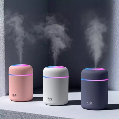 300ml Air Humidifier USB Aroma Essential Oil Diffuser Cool Mist Maker Purifier