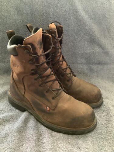 Red Wing Shoes 8 Inch 4200 Waterproof Safety Toe Work Boots Size 11 USA - Afbeelding 1 van 8