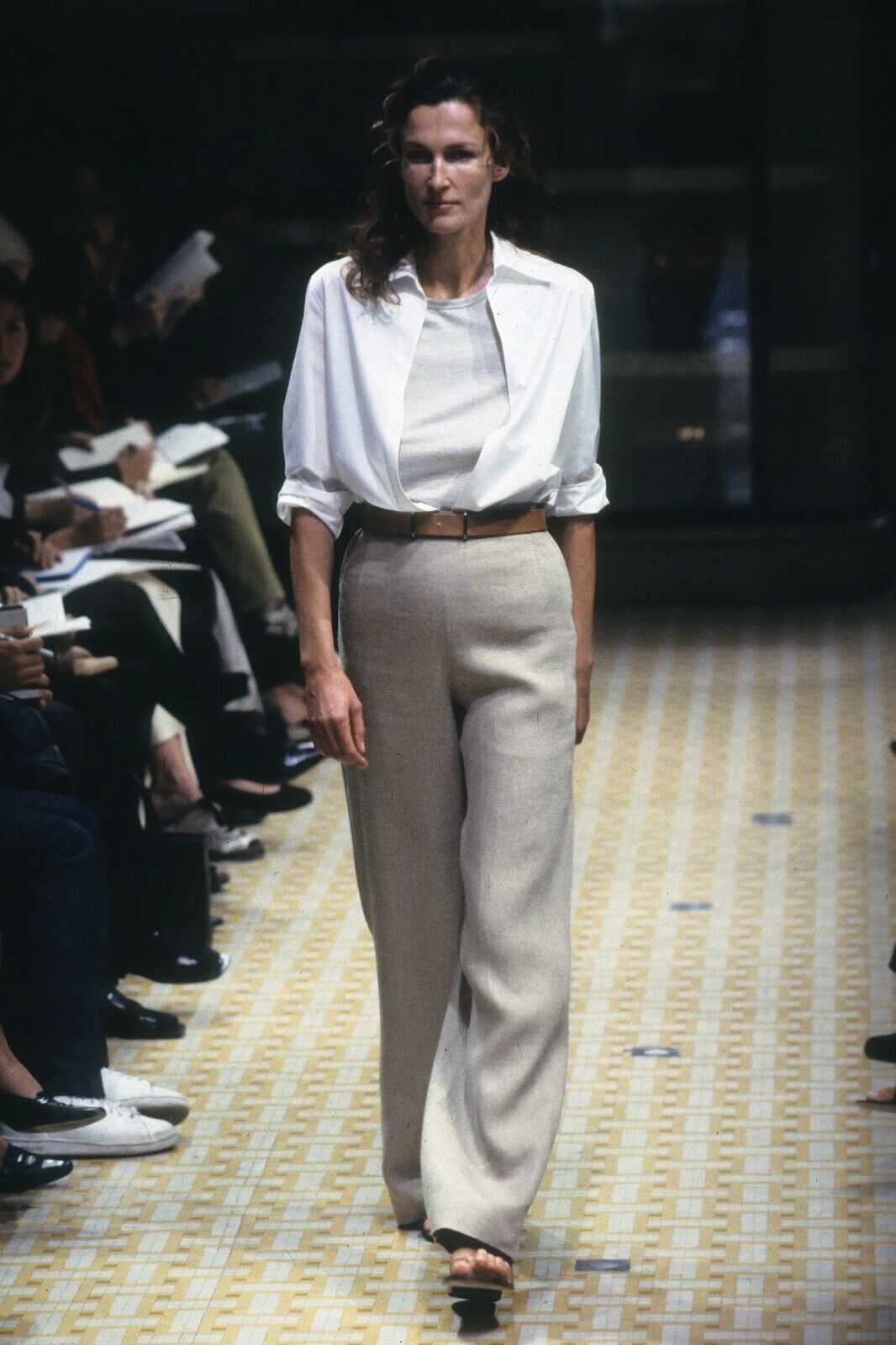 Hermes Paris Margiela Spring 1999 White Linen Var… - image 4