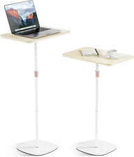Portable Laptop Stand, Bedside/Sofa Table with Height Adjustable 18'' 48'', Slee