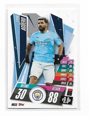 Match Attax 2021-22 - Champions League - Sergio Agüero - Manchester City #MCI15