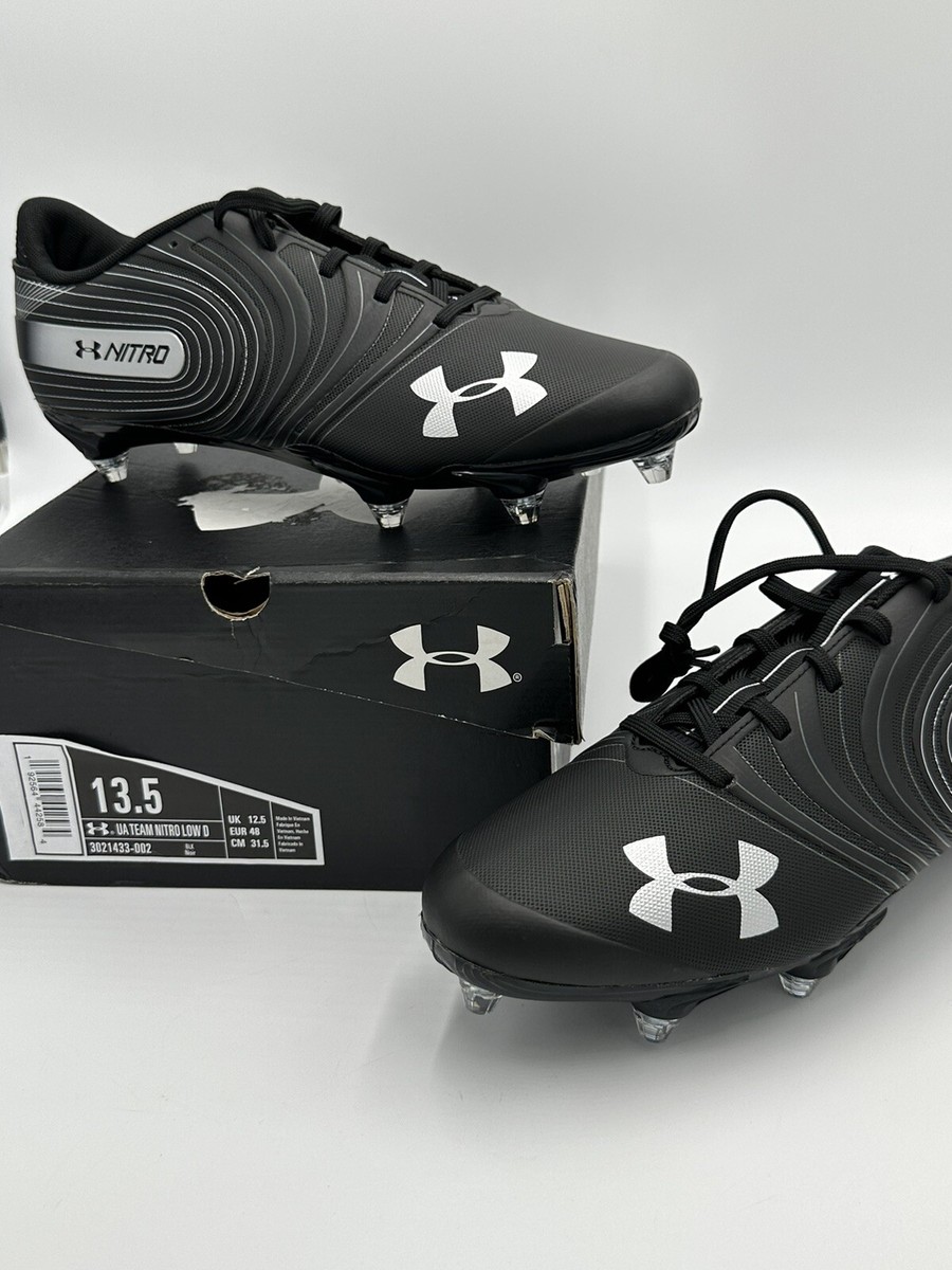 Under Armour UA Team Nitro Low D NWB! Size 13.5 Black 