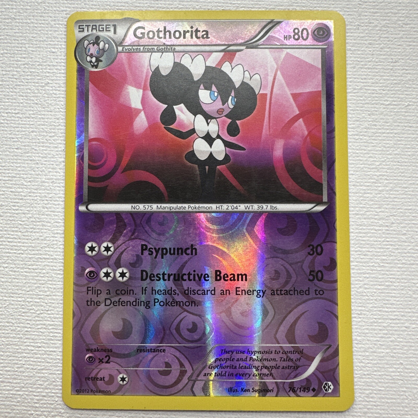 Gothorita 76/149 Boundaries Crossed Reverse Holo