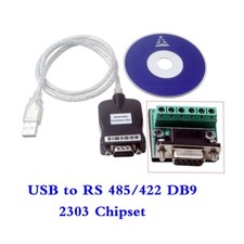 USB 2.0 To RS-485 DB9 80mm Serial Converter Adapter Cord Cable 2303 chipset