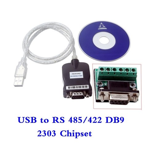 USB 2.0 To RS-485 DB9 80mm Serial Converter Adapter Cord Cable 2303 chipset - Afbeelding 1 van 10