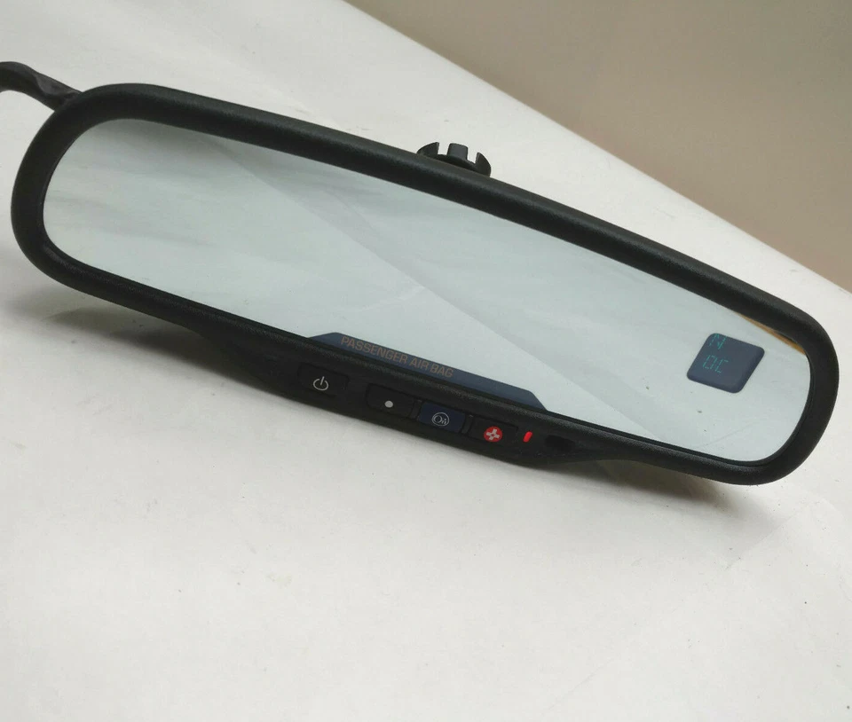 2003-2006 Silverado Sierra Tahoe Yukon Rear View Mirror Auto Dim Compass Temp  - Image 2 of 4