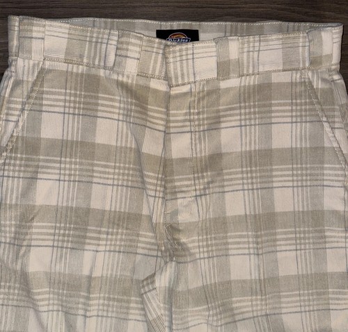 New Dickies Alma Cord Striped Pant Mens 36x33 High Rise Beige Corduroy Pants Tan - Picture 6 of 14