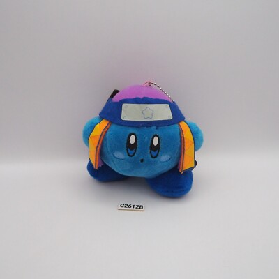 Kirby C2612B Blue Ninja SK Japan Mascot Keychain Plush 4