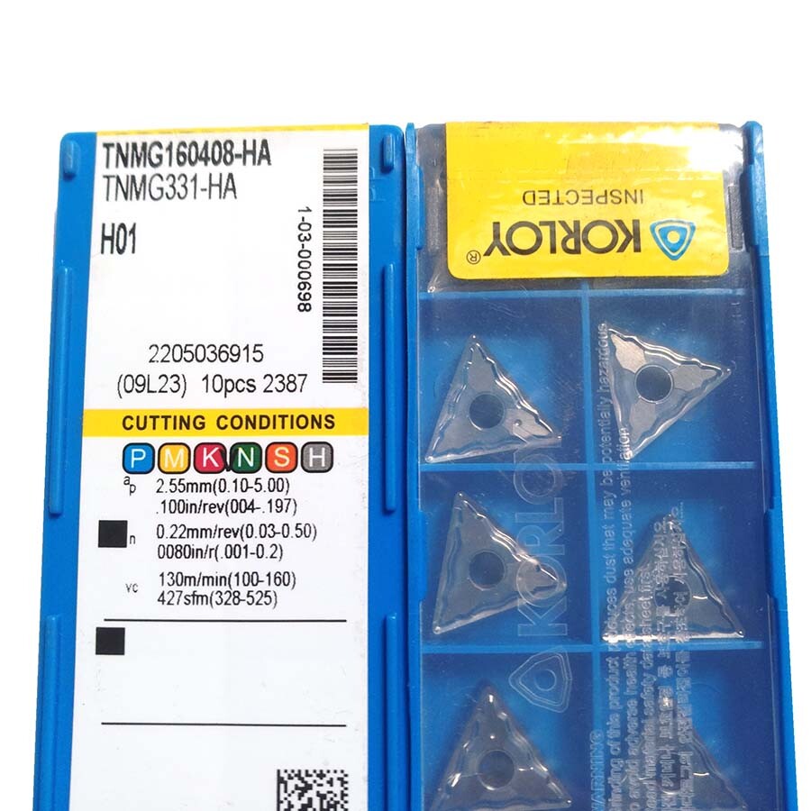 KORLOY TNMG160408-HA H01 Carbide Inserts CNC TOOL # | eBay
