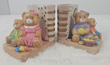 Vintage Ceramic Baby Bear Teddy Bookends