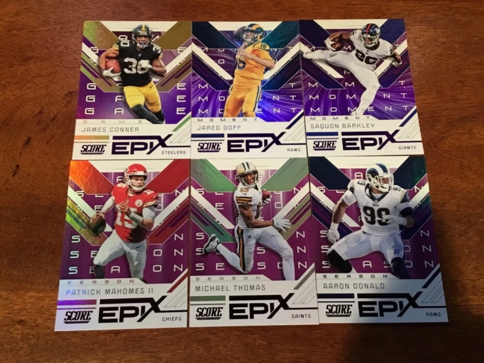 2019 SCORE YOU PICK PURPLE PARALLEL INSERT MAYFIELD MAHOMES LUCK BARKLEY UPDATED - Image 4 of 4