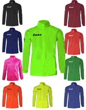 Giacca A Vento Kway Cappuccio Antipioggia Antivento Allenamento Dimagrante