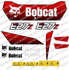 BOBCAT E27Z MINI DIGGER EXCAVATOR DECAL STICKER SET