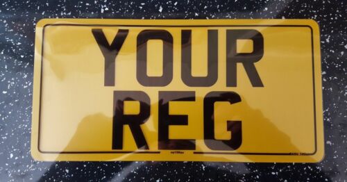 12x6 American Import Number Plates Yellow Rear 12x6 Road Legal - Picture 1 of 1