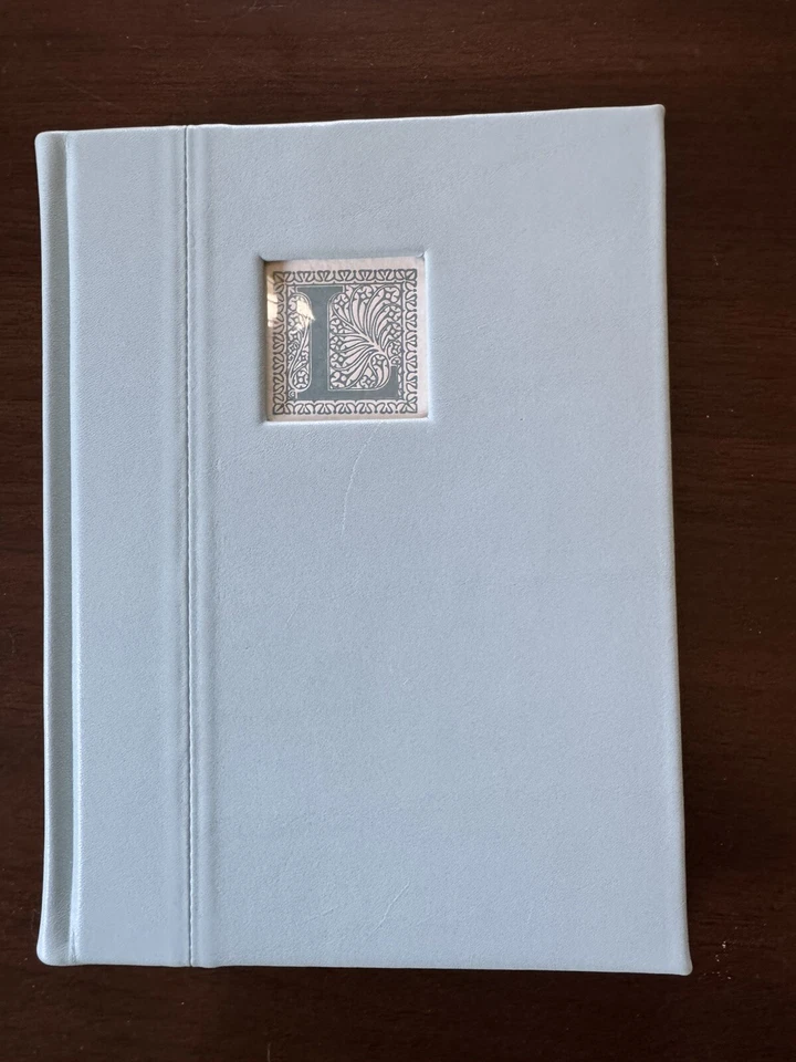 Levenger Blue Leather Unlined Notebook Journal Sketchbook w/Dust Bag & Box New - Image 2 of 4