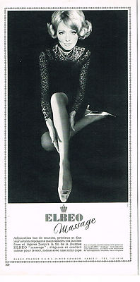 ADVERTISEMENT ADVERTISING 054 1967 ELBEO stockings & tights MASSAGE
