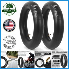 2-Pack Heavy-Duty Inner Tubes 3.50-10 for Dirt Bike Scooter ATV Replacement