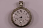 Antique Waltham 15 Jewels Nickel Silver Pocket Watch Pre-Owned Runs (43-04a)