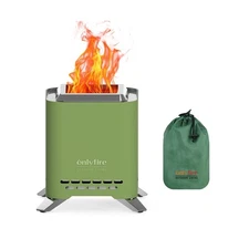 ONLYFIRE OUTDOOR LIVING 2-in-1 Smokeless Fire Pit with Pot Bracket ... Fast Ship