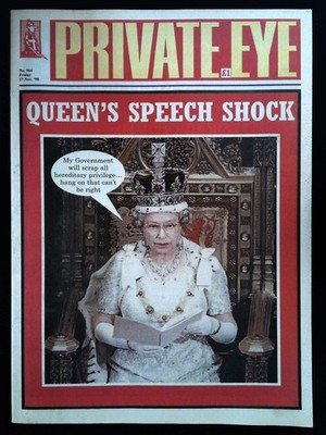 Private Eye Magazine No.964 November 27 1998 mbox2337 Queen's Speech Shock
