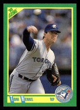 Tom Henke 1990 Score #157 Toronto Blue Jays BASEBALL *210