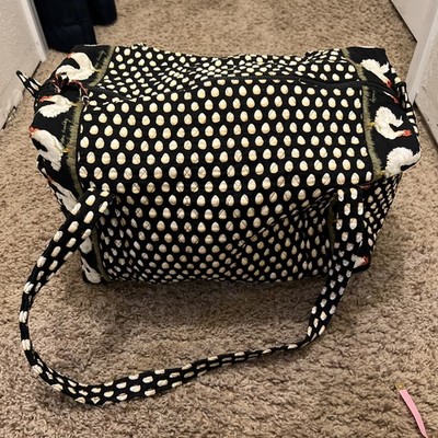 Vintage Vera Bradley Chicken & Egg Chanticleer Overnight Bag, Zip *Retired*