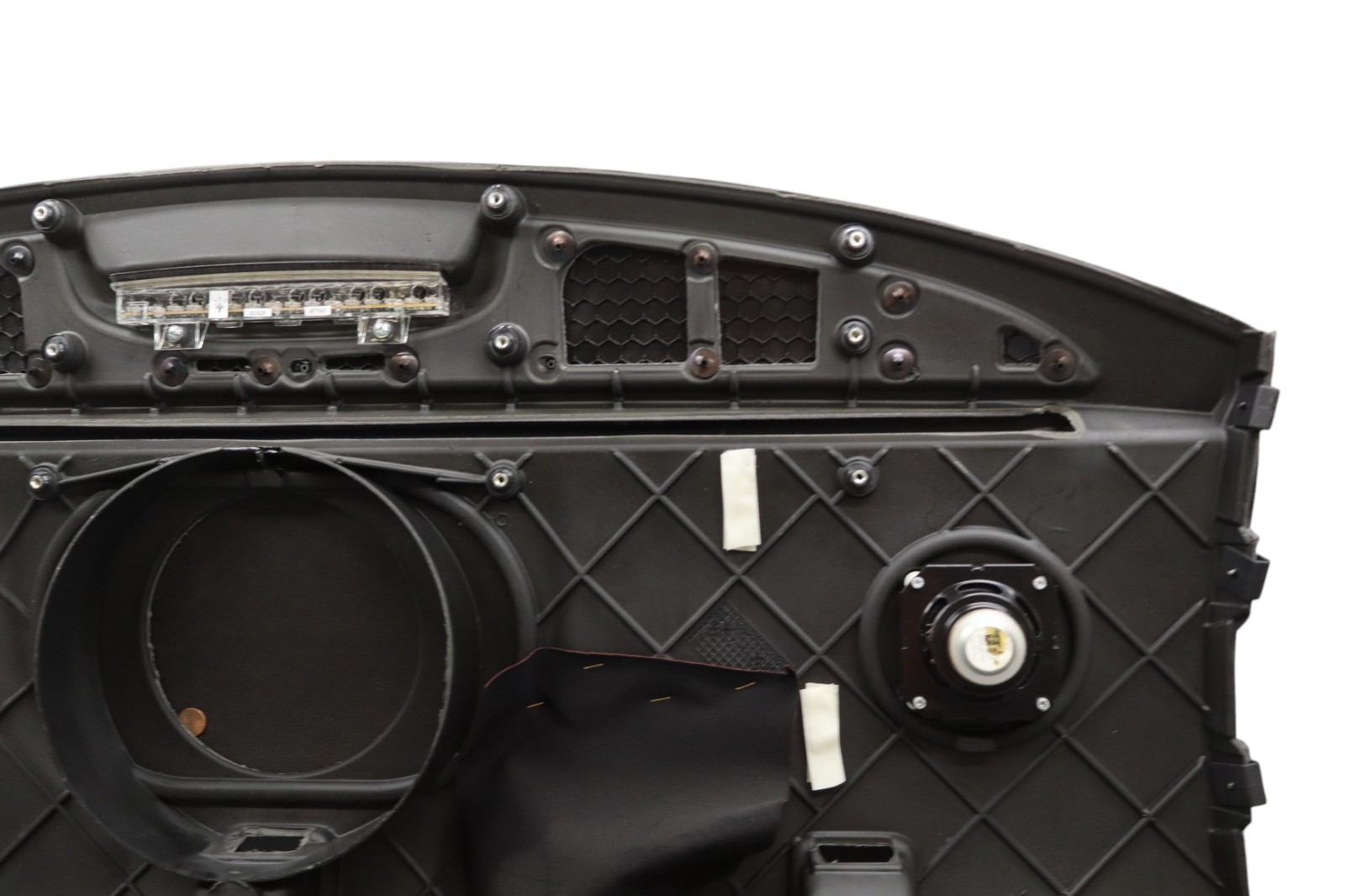 03-13 Maserati Quattro Rear Deck Shelf Speaker Trim Cover Panel Black Oem