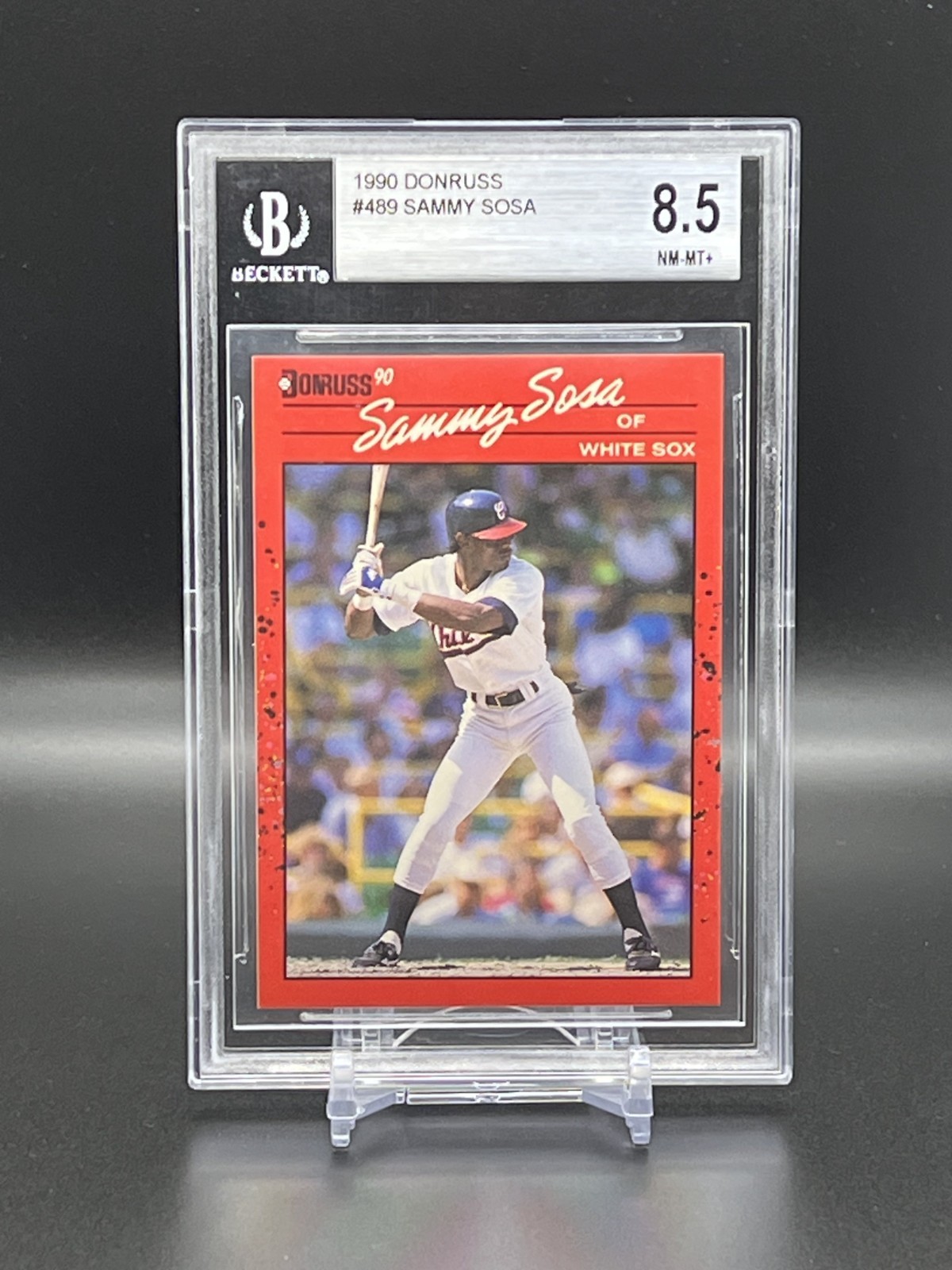 1990 Donruss - Sammy Sosa #489 (RC) Graded 8.5! *Chicago Sale BNB*
