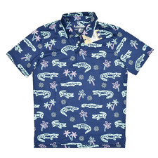 NEW Chubbies Men's The Neon Glade Performance Polo Regular Size M W/ New Tags