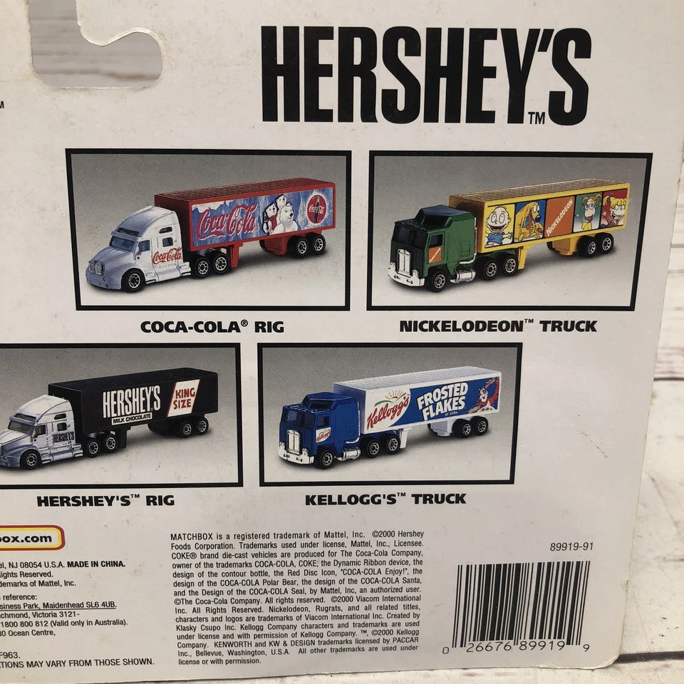 De colección Matchbox Big Movers Famous Rigs HERSHEY'S RIG 2000 Nuevo Sellado Foto 4 de 4