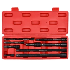 9-Piece Extension Bar Set, 1/4", 3/8" And 1/2" Drive Socket Extension, Premium