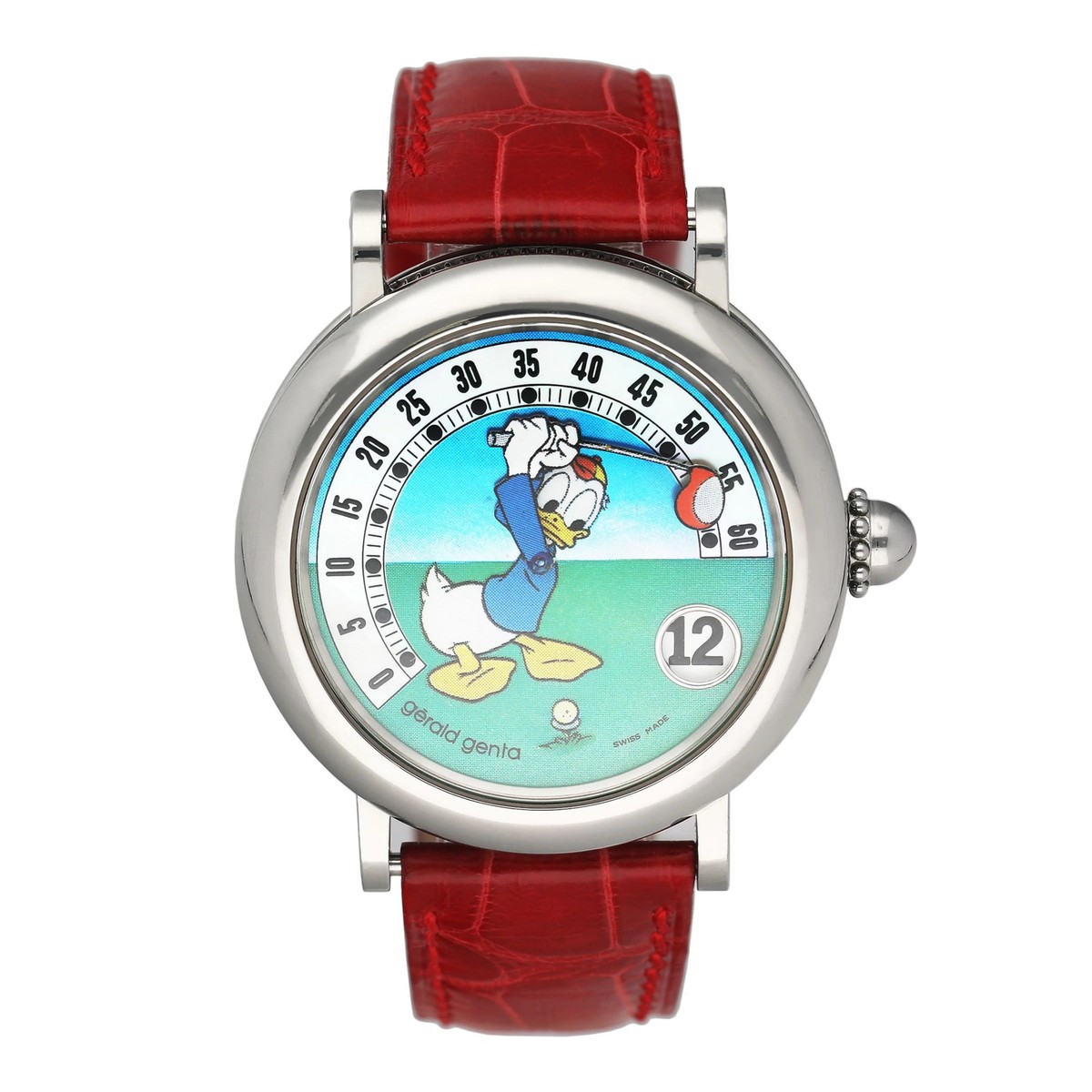 Gérald Genta Retro G.3632 Donald Duck Golfing Dial Mens Watch With