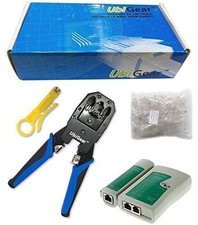   Network/Phone Cable Tester  RJ11/RJ12/RJ22/RJ45 Crimp Crimper 100 RJ45 CA...