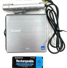 Sony Net MD Walkman MZ-NH3D Player Hi-MD USB Recording Playback Device silver