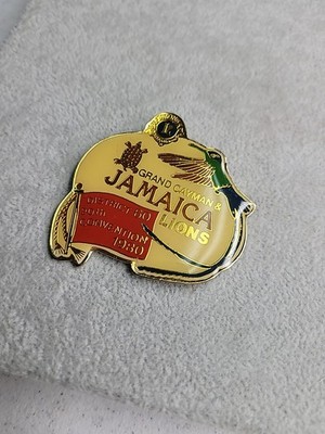 Lions Club Grand  Cayman & Jamaica District 60 20th Convention 1980 Pin