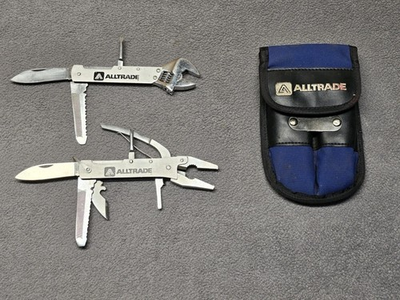 #ad ALLTRADE Multi Two Tool Set With Pouch Stainless Wrench Screwdriver Pliers $11.25