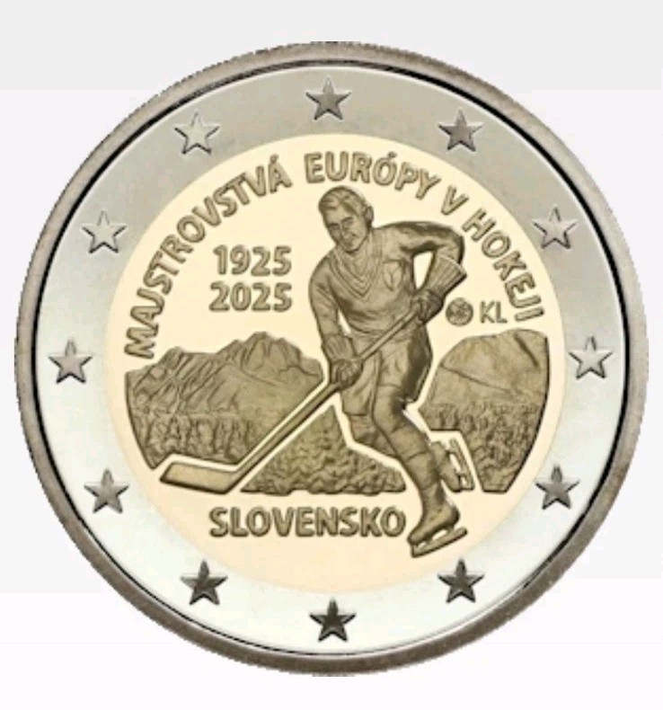2€ UNC Slovaquie 2025 Hockey
