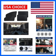 Magnetic Car Window Shades for Side Window, 100 Blackout Privacy