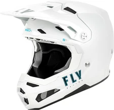Fly Racing Formula S Carbon Solid Youth MX Offroad Helmet White LG