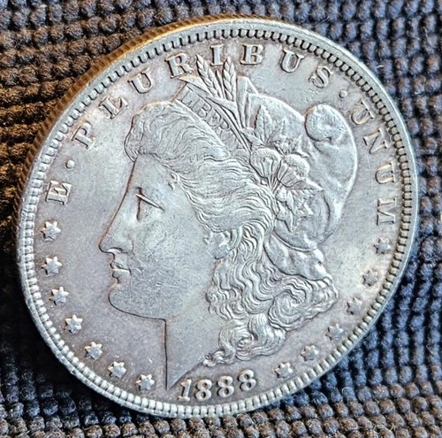 1888 Morgan Silver Dollar- Fineness .90- XF Condition- Nice Toning