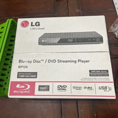 LG BP135 Blu-Ray Disc DVD Streaming Player with Remote Control Sealed Box NIB