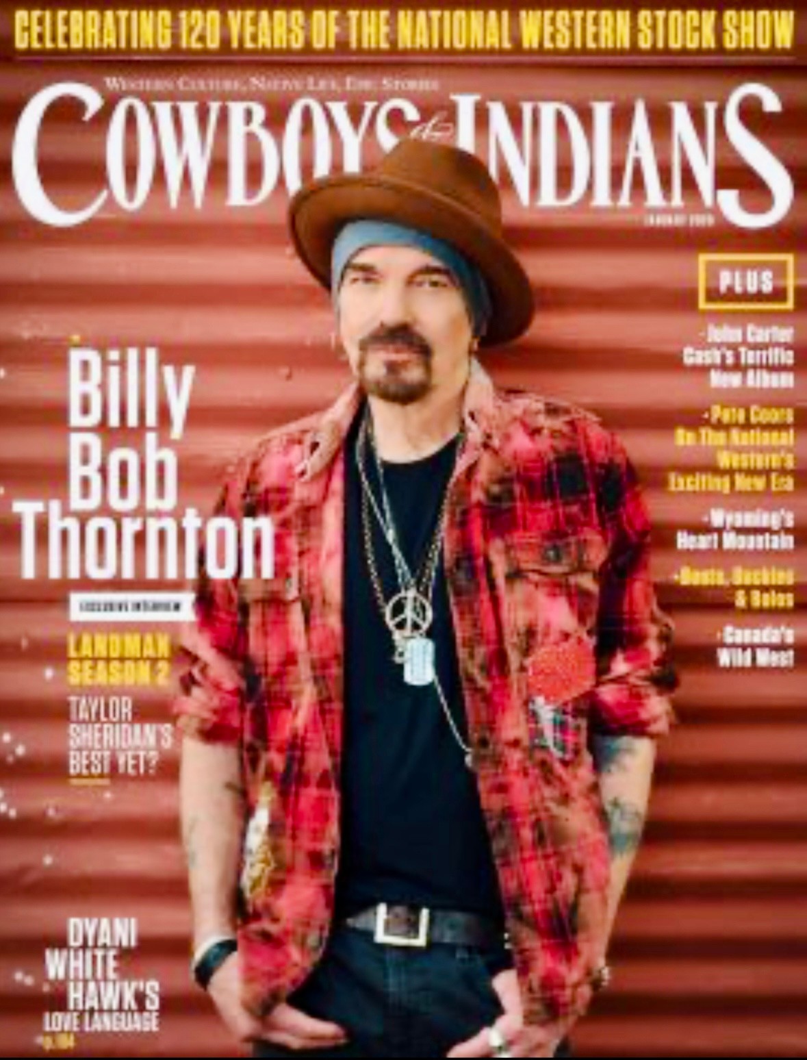 BILLY BOB THORNTON - COWBOYS & INDIANS MAGAZINE - JANUARY 2026 - BRAND NEW