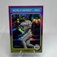 Topps Heritage High Number World Series Highlights Semien #464 Chrome /699 Rang…